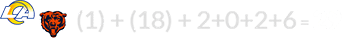 (1) + (18) + 2+0+2+6 = 29