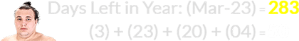 (3) + (23) + (20) + (04) = 50