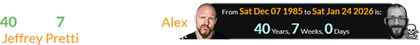 Jon Moxley was a span of exactly 40 years, 7 weeks old when Alex Jeffrey Pretti was gunned down: