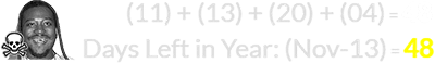 (11) + (13) + (20) + (04) = 48