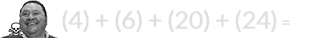 (4) + (6) + (20) + (24) = 54