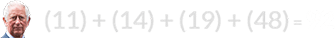 (11) + (14) + (19) + (48) = 92