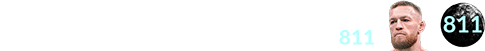 Conor McGregor was born just a few hours after the New Moon for Brown Lunation # 811: