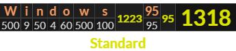 "Windows 95" = 1318 (Standard)