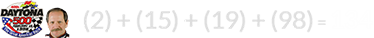 (2) + (15) + (19) + (98) = 134