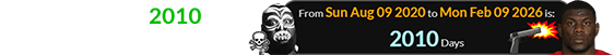 The shooting fell 2010 days after James Harris died: