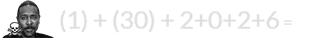 (1) + (30) + 2+0+2+6 = 41