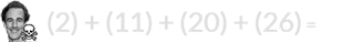 (2) + (11) + (20) + (26) = 59