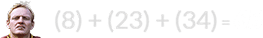 (8) + (23) + (34) = 65