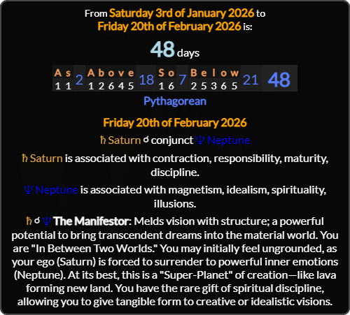 Saturn-Neptune conjunction