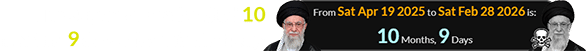 The Supreme Leader died 10 months, 9 days after his birthday: