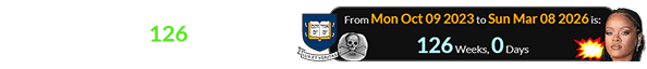 Rihanna’s house was struck a span of exactly 126 weeks after Yale’s ‘Skull & Bones’ anniversary:
