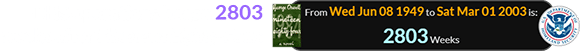 DHS operations began 2803 weeks after Nineteen Eighty-Four: