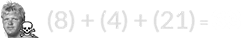 (8) + (4) + (21) = 33