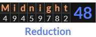 "Midnight" = 48 (Reduction)
