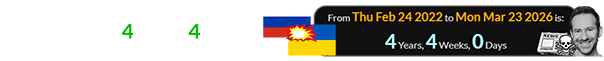 We learned of Leonid’s death a span of exactly 4 years, 4 weeks after Russia invaded Ukraine: