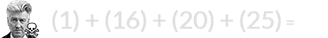 (1) + (16) + (20) + (25) = 62