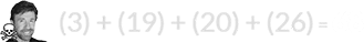 (3) + (19) + (20) + (26) = 68