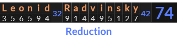 "Leonid Radvinsky" = 74 (Reduction)