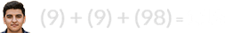 (9) + (9) + (98) = 116