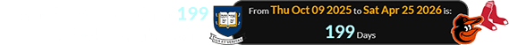 Saturday was a span of 199 days after Yale’s anniversary: