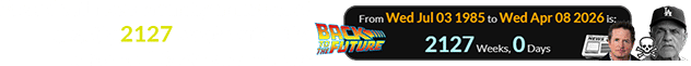 Fox’s death was errantly announced exactly 2127 weeks after the release of Back to the Future: