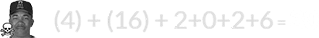 (4) + (16) + 2+0+2+6 = 30