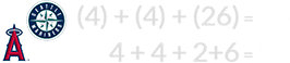 (4) + (4) + (26) = 34 and 4 + 4 + 2+6 = 16