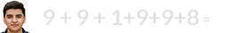 9 + 9 + 1+9+9+8 = 45