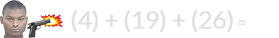 (4) + (19) + (26) = 49