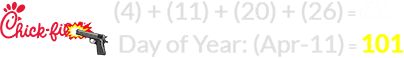 (4) + (11) + (20) + (26) = 61