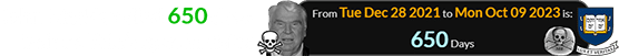 John Madden died 650 days before Yale’s special date: