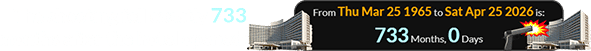 The shooting fell exactly 733 months after the hotel opened: