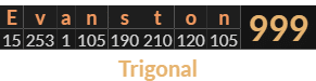 "Evanston" = 999 (Trigonal)