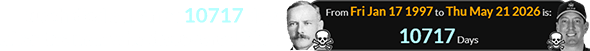 Busch died a span of 10717 days after the man who discovered Pluto