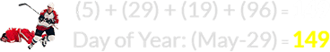 (5) + (29) + (19) + (96) = 149