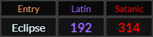 Kyle Thomas Busch = 1092 and 3014