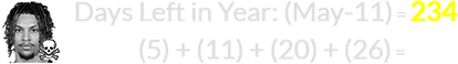 (5) + (11) + (20) + (26) = 62