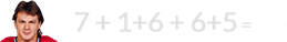 7 + 1+6 + 6+5 = 25
