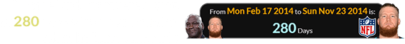 Michael and Josh were a span of 280 days after their birthday when he joined the NFL: