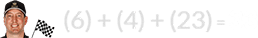 (6) + (4) + (23) = 33