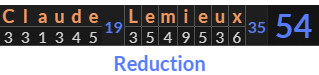 "Claude Lemieux" = 54 (Reduction)