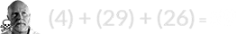 (4) + (29) + (26) = 59