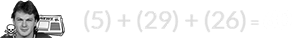 (5) + (29) + (26) = 60