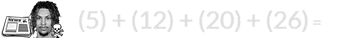 (5) + (12) + (20) + (26) = 63
