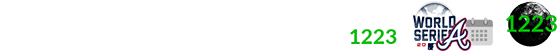 The Braves won the World Series in 2021 just two days before the start of Brown Lunation # 1223: