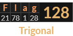 "Flag" = 128 (Trigonal)