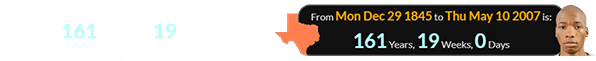 Karmelo was born a span of exactly 161 years, 19 weeks after Texas’s admission to the Union: