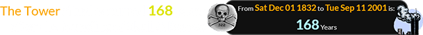 The Tower ritual occurred 168 years after the founding of Skull & Bones: