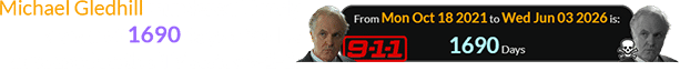 Michael Gledhill murdered Handy a span of 1690 days after he appeared on the TV series 9-1-1: